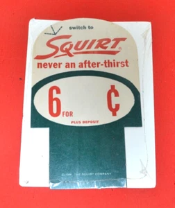 SQUIRT SODA Original Food Lable 1956 NOS - Picture 1 of 2