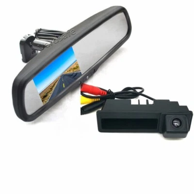 Rear Reverse Camera & Mirror Monitor for Audi A3 S3 RS3 8P A4 S4 RS4 B6 B7 - Image 1 of 4