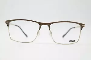 ZWO Brown Gold Oval Eyeglasses Frame New - Picture 1 of 6