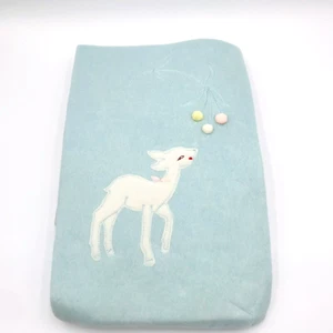 Quiltex Baby Blanket Acrylic Satin Trim Made in USA Vintage New Old Stock - Picture 1 of 8