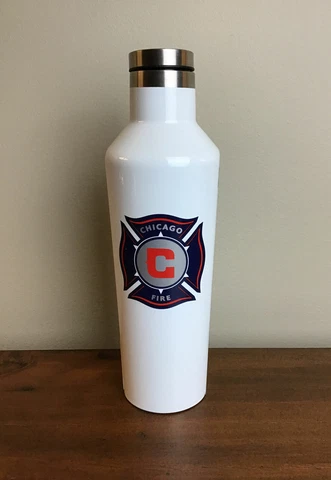 NEW CHICAGO FIRE CORKCICLE Canteen Stainless Steel Insulated Water Bottle 16OZ Cover