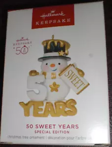 2023 HALLMARK KEEPSAKE 50 SWEET YEARS SPECIAL EDITION ORNAMENT - NIB -CHEAP! - Picture 1 of 4