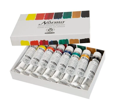 Schmincke Ölfarbe Norma® Professional Kartonset Grundsortiment 8 x 20 ml Tuben - Bild 1 von 4