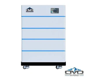 OMO Stackable 51.2V 20.48KW Heated LifePO4 Lithium Battery System - 4x 5.12KW Ba - Picture 1 of 2