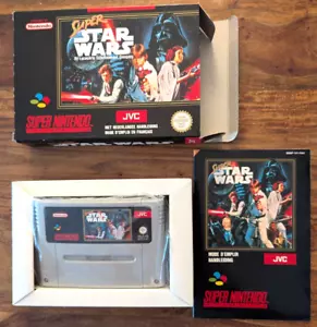¡ESTADO COLECCIONISTA! SNES Super STAR WARS Nintendo juego embalaje original instrucciones CIB LucasArts - Imagen 1 de 15