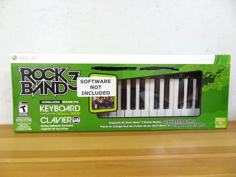Microsoft Xbox 360 Rock Band 3 Wireless Keyboard + Strap NEW - GAME NOT INCLUDED - Image 1 of 3