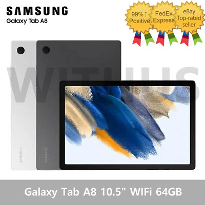 SAMSUNG Galaxy Tab A8 WIFi 64GB SM-X200 Tablet 10.5" Gray/Silver - Tracking - Image 1 of 2