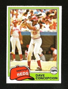 Topps 1981 béisbol #378 Dave Concepcion como nuevo + Cincinnati Reds (Sb1) - Imagen 1 de 1