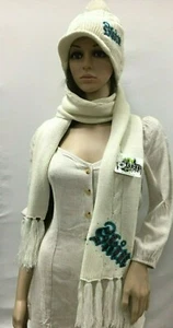 Skin Industries Womens Beanie and Scarf ''Ivory'' - Picture 1 of 4