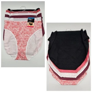 BALI 5 Pack Women's M L XL 2XL Cotton Briefs Panties Black Pink White Burgundy - Picture 1 of 5