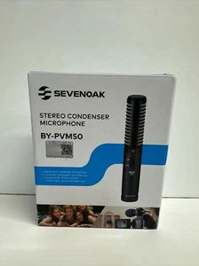 Sevenoak BY-PVM50 Stereo Condenser Microphone w Shock Mount DSLR Camcorder Audio - Picture 1 of 5