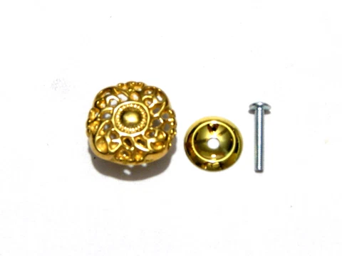 Brass Knob Victorian Style For Dresser Drawer Chest Cover