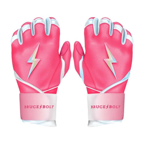 Guanti Da Battuta Bruce Bolt MegRem Serie Premium – Adulti Piccolo (S) Rosa, Polsino Corto
