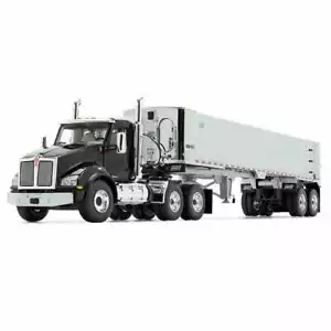 KENWORTH T880 CON RIMORCHIO CON CASSONE RIBALTABILE EAST GENESIS FG 50-3452 SCALA 1/50 - Foto 1 di 5
