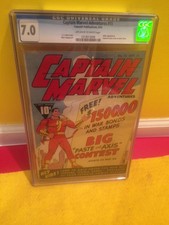 Captain Marvel Adventures #15 CGC 7.0,1942,SDCC 2018,Shazam,Zachary Levi,Xmas,DC