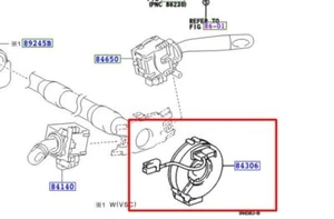 Cable espiral genuino Toyota Corolla 2001-2003 84306-02180 - Imagen 1 de 1