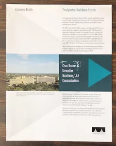Cisco Systems - Customer Profile Presbyterian Healthcare Sales Brochure (1995) - Picture 1 of 2