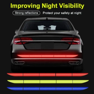 5X Car Auto Reflective Sticker Warning Strip Tape Bumper Truck Safety Reflector - Picture 1 of 19
