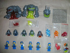 LEGO POWER MINERS MINIFIGS ROCK MONSTER POWER CRYSTALS ACCESSORIES SPARES USED - Picture 1 of 67