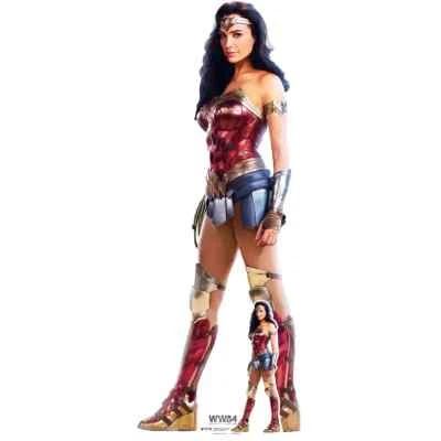 Wonder Woman WW84 ‘Gal Gadot’ Official Lifesize + Mini Cardboard Cutout Standee - Image 1 of 3