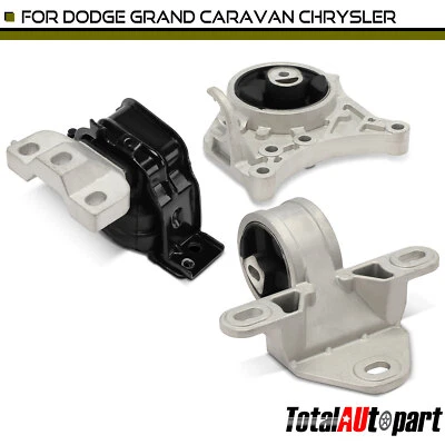 3 новых крепления двигателя и коробки передач для Chrysler Town & Country 01–07 Dodge - Изображение 1 из 4