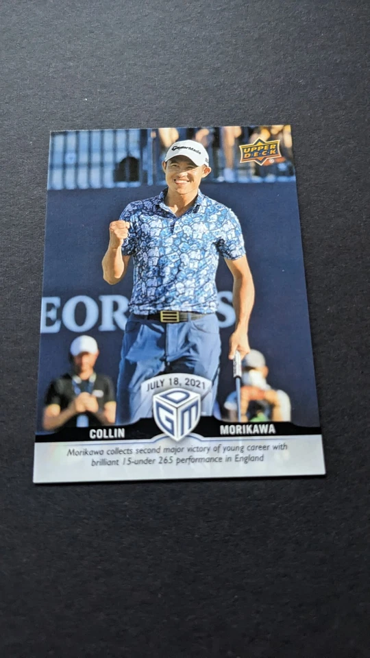 2021 Upper Deck Game Dated Moments #6 Collin Morikawa RC Rookie Golf USA - Image 1 of 2