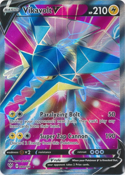 Vikavolt V (Full Art) - 180/189 Ultra Rare Darkness Ablaze NM Pokemon TCG - Image 1 of 1