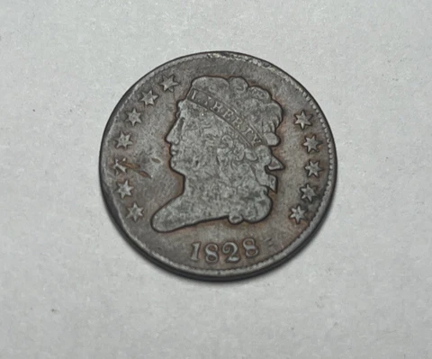 VERY GOOD 1828 Classic Half Cent Cover