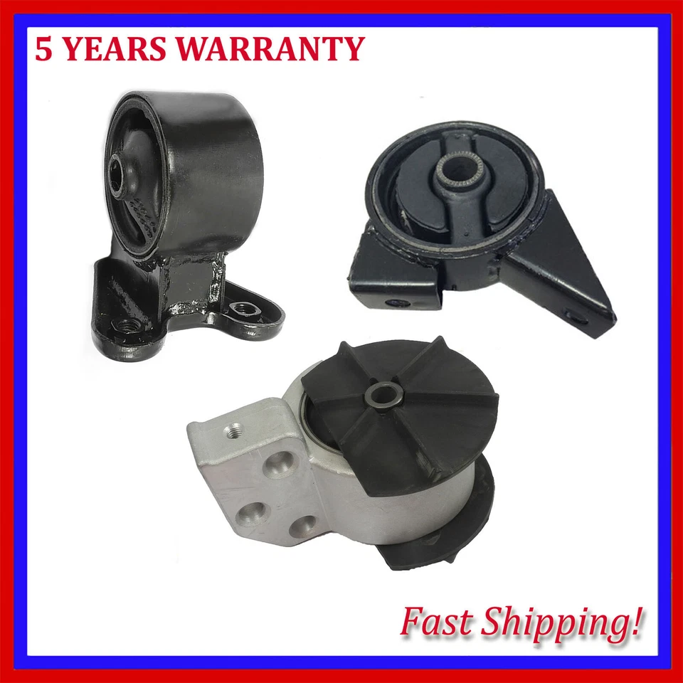 Juego de montaje de motor de 1,6 L para Hyundai Accent 2001-2002 3 piezas nuevo delantero y trasero Foto 1 de 4