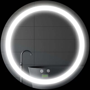 Badezimmerspiegel, Ø50 cm Badspiegel mit LED Beleuchtung, Anti-Beschlag, IP44 - Bild 1 von 10