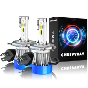 2X 2-side H4 9003 LED Headlight Bulbs Kit Super Bright White High/Low Beam 6000K - Imagen 1 de 12