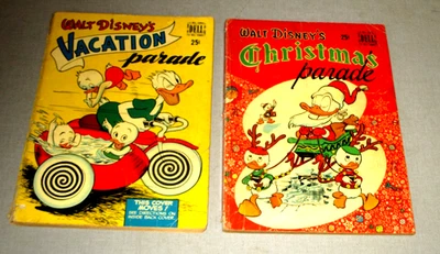 2-1949-WALT DISNEY PARADE-DONALD DUCK-NAVIDAD Y VACACIONES NO.1 CÓMIC-DELL Foto 1 de 4