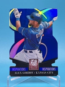 2014 Donruss Alex Gordon Elite Blue Status Die Cut /96 #65 Royals - Bild 1 von 2
