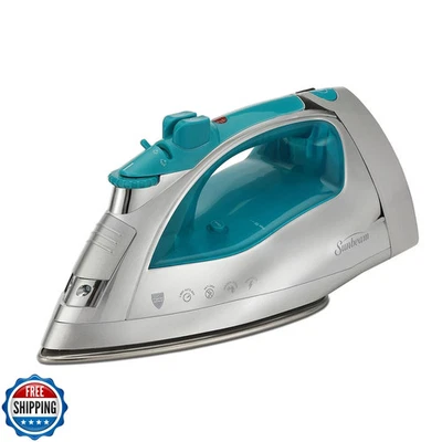 Plancha de vapor Sunbeam Turbo 1700W suela de cerámica antiadherente blanco cromo verde azulado Foto 1 de 4