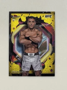 Paulo Costa Topps Finest /75 Yellow Glitter Rare #249 - Picture 1 of 2