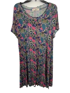 Nuevo con etiquetas Vestido Bohemio Floral Natural Life Talla L Devon Mantequilla Suave Rayón Hippie - Imagen 1 de 11