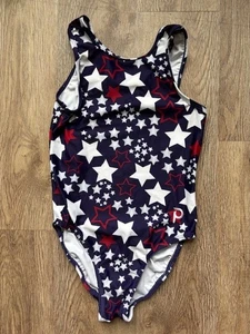 Ciruela Ropa de Práctica Gimnasia Leotardo Estrellas Patrióticas Talla CL - Imagen 1 de 2