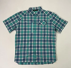 Under Armour Fish Hunter kariertes geknöpftes Hemd Herren Large belüftet Outdoor blau - Bild 1 von 9