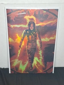 LIMITED T0 25 TRIBUTE BRANDON LEE THE CROW RED FIRE FOIL COVER - Picture 1 of 1