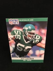 Juego de tarjetas de fútbol americano 1990 Jeff Lageman #236 Pro (New York Jets) - Imagen 1 de 3