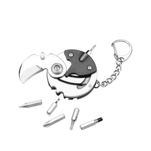 Outdoor EDC Mini Coin Keychain Folding Knife Screw Driver Camping Multi-tools - Picture 1 of 6