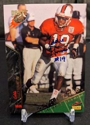 EDDIE GOINES 1995 Signature Rookies Auto On Card 95 DRAFT NC STATE WOLFPACK #d - Image 1 of 2