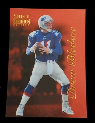 1996 Select Certified Edition RED - DREW BLEDSOE #45 New England Patriots HTF - Image 1 of 2
