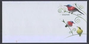 SINGAPORE 2016 POSTAGE PREPAID ENVELOPE BIRD (SUNBIRD) IN MINT UNUSED CONDITION - Picture 1 of 4