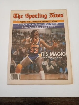 Magic Johnson🔥Sporting News 3/15/80-Rookie season - Image 1 of 4