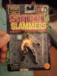 Figura de acción diecast Hollywood Hulk Hogan STEEL SLAMMERS. Nunca abierto  - Imagen 1 de 2