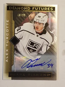 2021-22 Black Diamond Alex Turcotte Diamond Futures RC Rookie Auto /99 - Picture 1 of 2