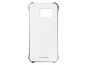For Samsung Protective Galaxy S6 Crystal Clear Hard Cover Case w/Silver Trim - Photo 1 sur 3