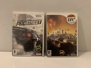 Nintendo Wii Need For Speed Undercover & Pro Street With Manuals - Picture 1 of 5