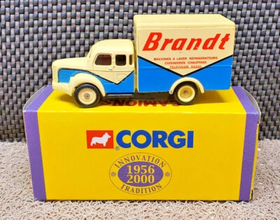 Camion D'Antan 1956-2000 Corgi Pubblicitario Brandt Berliet GLR Furgone Box 1955 - Immagine 1 di 4
